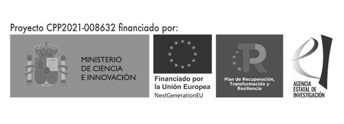 Proyecto CPP2021-008632 financiado por MCIN/AEI/10.13039/501100011033 y por la Unión Europea NextGenerationEU/PRTR.